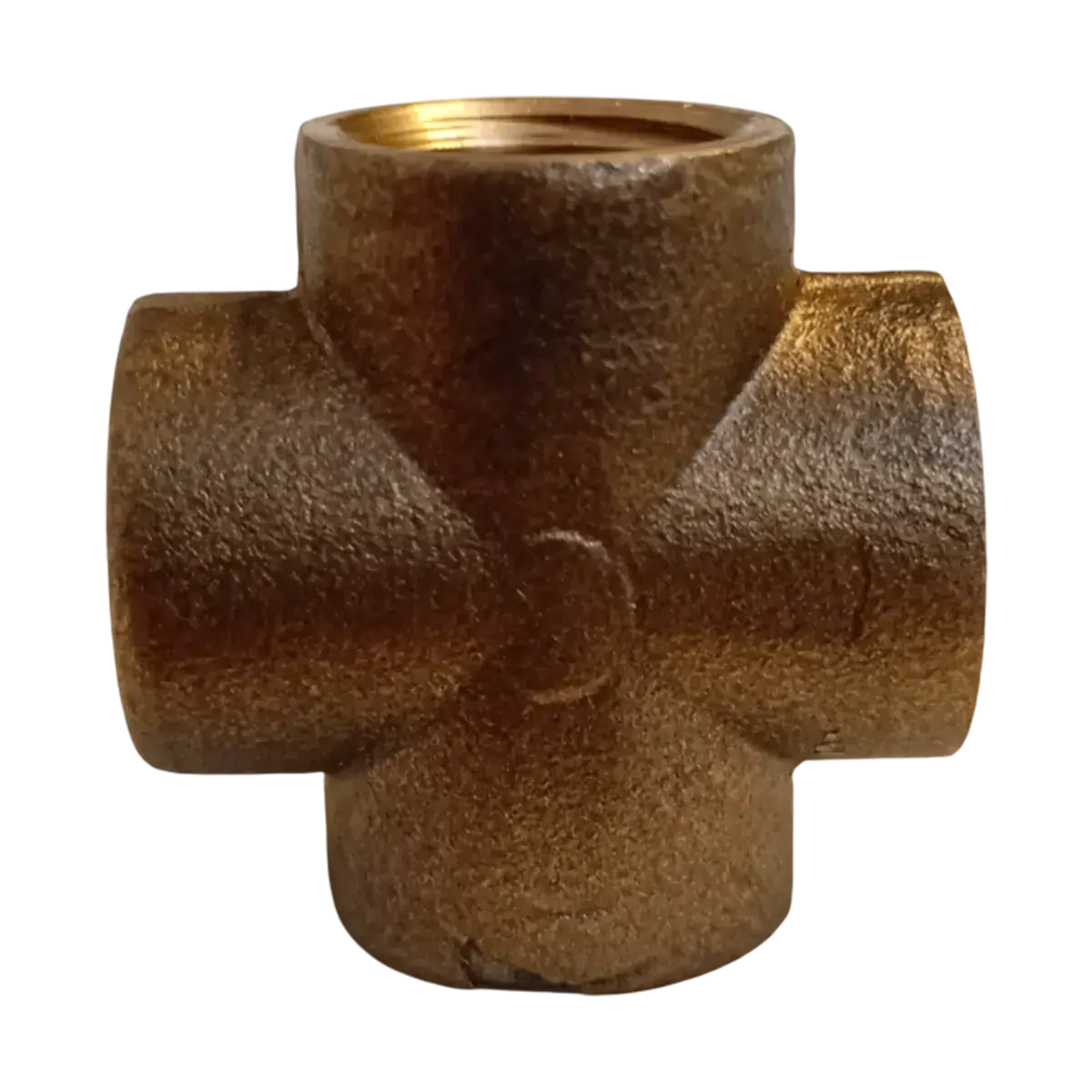 Línea 218 - Unión doble mm. completa Bronce/Hierro / Tee tres lados gas hembra
