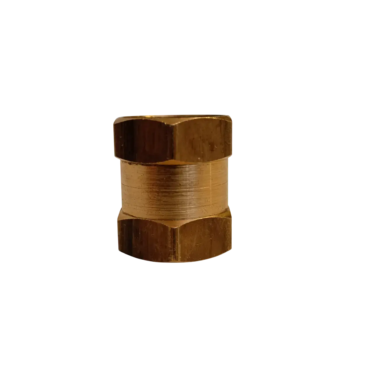 Línea 230 - Acople hexágono rosca gas hembra/hembra Bronce/Hierro / mm.