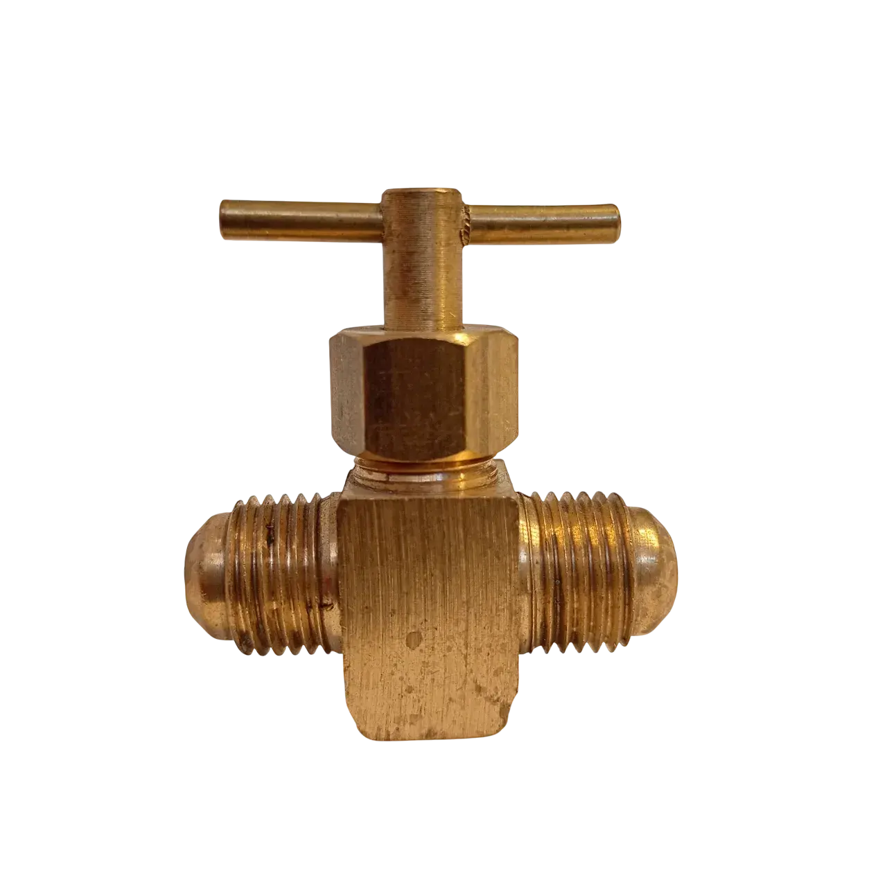 Línea 254 - Llave de paso dual 2L cónico horizontal