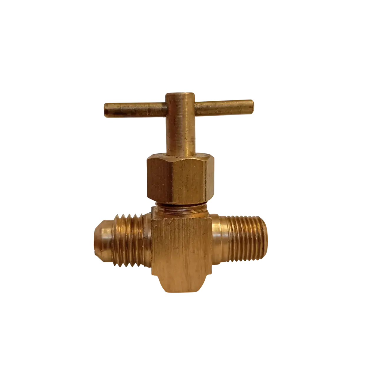 Línea 257 - Llave de paso dual 1L cónico/1L gas horizontal