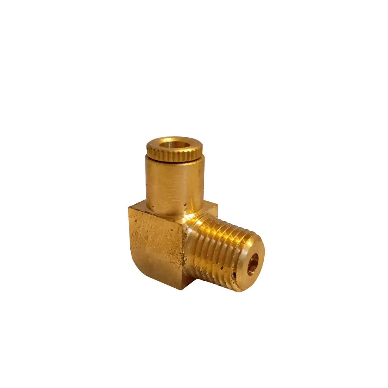 Línea 404 - Codo 90° conector rápido para tubo x rosca