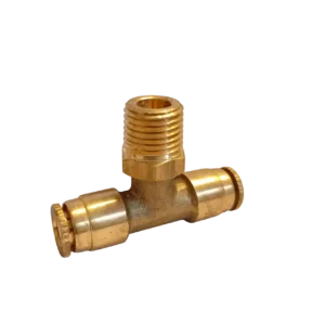 Línea 406 - Tee dos lados conector rápido tubo centro rosca